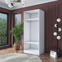 Hanah Home Armario Blanco con Estanterías